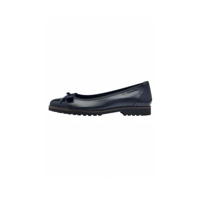 Abbildung von Tamaris Damen Klassische Ballerinas, Frauen Flats,TOUCHit Fußbett,Ballett Schuhe,Ballet Flats,Ausgehschuhe,Abendschuhe,Slip ons,Navy,36 EU