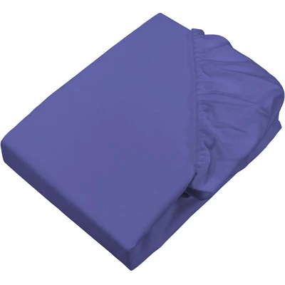 Abbildung von Setex Feinbiber Bettlaken mit Gummizug kuschelig weich Biber Spannbettlaken aus 100% Baumwolle rundum Spanngummi Bettwäsche ganzjährig Betttuch 90x200 cm Very Peri