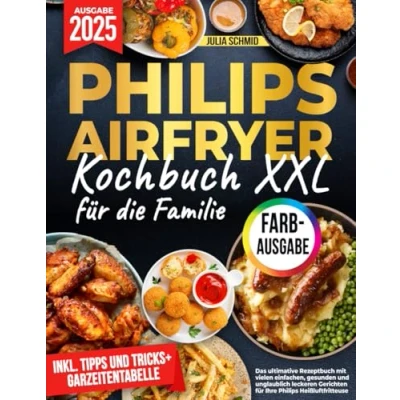 Abbildung von Das XXL Philips Airfryer Kochbuch für die Familie [FARBAUSGABE]: ultimative Rezeptbuch mit vielen einfachen, gesunden und unglaublich leckeren Gerichten Ihre Heißluftfritteuse