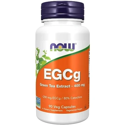 Abbildung von Now Foods, EGCG Green Tea Extract, 400mg, 90 vegane Kapseln, Laborgeprüft, Glutenfrei, Sojafrei, Vegetarisch, Ohne Gentechnik, Grüner Tee Extrakt