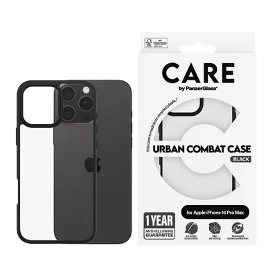 Abbildung von CARE by PanzerGlass Handyhülle »Urban Combat Case für Apple iPhone 16 Pro Max«, Backcover, Schutzhülle, Handyschutzhülle, Case, Schutzcase, stoßfest