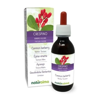 Abbildung von Gewöhnliche Berberitze (Berberis vulgaris) Wurzelrinden Alkoholfreier Urtinktur Naturalma Flüssig Extrakt Tropfen 120 ml Nahrungsergänzungsmittel Veganer