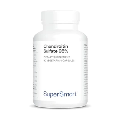 Abbildung von Chondroitin Sulfate 95% Hilft bei der Linderung von Gelenkschmerzen Unterstützt die Gesundheit Gelenken, Knochen und Muskeln Besonders hoher Reinheitsgrad (95%) Frei GVO Supersmart