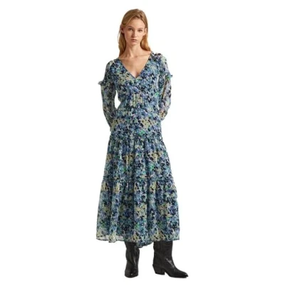 Abbildung von Pepe Jeans Carina Freizeitkleid, Damen, Größe: Small, Dulwich blue