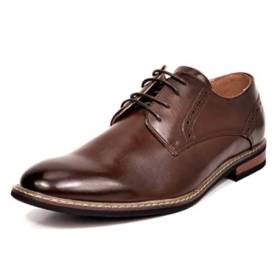 Abbildung von Bruno Marc Herren Anzugschuhe Schnürhalbschuhe Business Büro Hochzeitschuhe Herren,Size 43,Dunkel/Braun,PRINCE 16