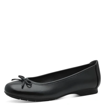 Abbildung von Jana Damen Ballerinas aus Kunstleder Elegant Weite H Mehrweite, Schwarz (Black), 37 EU