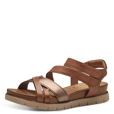 Abbildung von Tamaris Plateausandalette, Damen, Größe: 38, Nut comb Schuhe