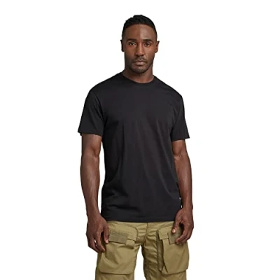 Abbildung von G Star RAW Herren Back Graphic T Shirt, Schwarz (dk Black D23160 336 6484), L