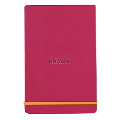 Abbildung von Rhodia 194365C Notizbuch Webnotepad 9x14 cm, 96 Blatt abtrennbar liniert 90 g, 1 Stück, Himbeer