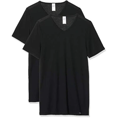 Abbildung von Skiny 2 PACK Unterhemd/shirt, Herren, Größe: Medium, Black