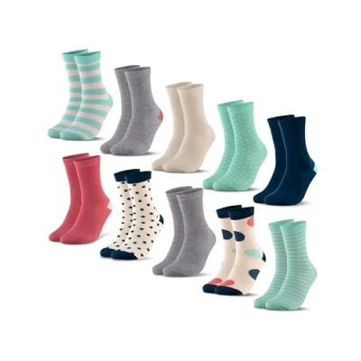 Abbildung von Occulto Jungen &amp; Mädchen Bunte Socken 10er Pack (Modell: Estilo) Mint 23 26