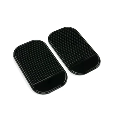 Abbildung von TECHNIGART 2X Anti Rutsch Matte fürs Handy Auto Halterung ohne Klebstoff für Smartphone, Brille, etc. Haftmatte Armaturenbrett 2er Set