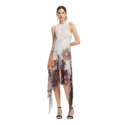 Abbildung von Desigual Maxikleid, Damen, Größe: Small, Grey