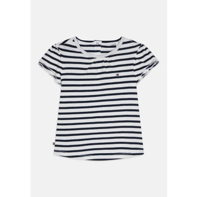 Abbildung von Tommy Hilfiger Striped TEE Tshirt print Dark night navy für Kinder, Größe: 74,