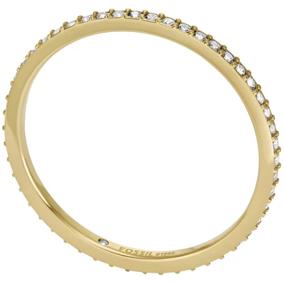 Abbildung von Fossil Ring goldcoloured, Damen, Größe: 56, Gold/coloured