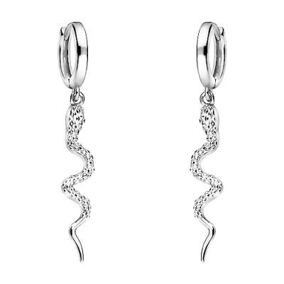Abbildung von Sofia Milani Patterned Snake Ohrringe, Damen, Größe: One Size, Silver