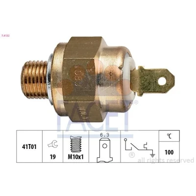 Abbildung von FACET 7.4132 Temperaturschalter, Kühlmittelwarnlampe Made in Italy OE Equivalent