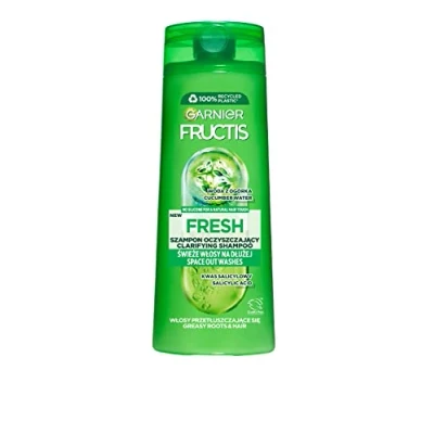 Abbildung von Garnier Fructis Fresh Shampoo für normales und fettiges Haar, stärkt, reinigt nährt, 400 ml