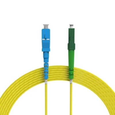 Abbildung von nexinex OS2 Glasfaserkabel LC/APC auf SC/UPC (75m) Patchkabel Simplex Singlemode FTTH Glasfaser LWL Lichtwellenleiter Kabel LC/SC