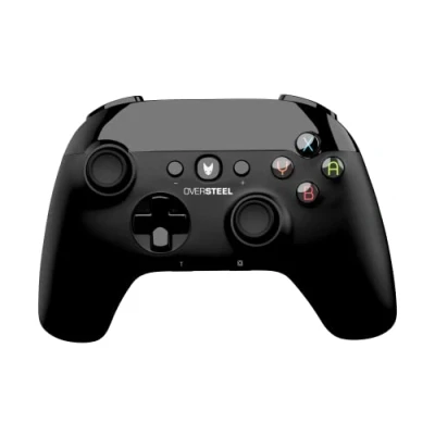 Abbildung von Oversteel Tombac Wireless Game Controller, Vibration, 8 Stunden Akkulaufzeit, Lithium Batterie, USB und Bluetooth, PC/Switch/Smartphone/Tablet/Android TV, Schwarz