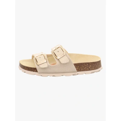Abbildung von Superfit Fussbettpantoffel Pantolette flach für Kinder, Größe: 29, Gold Schuhe