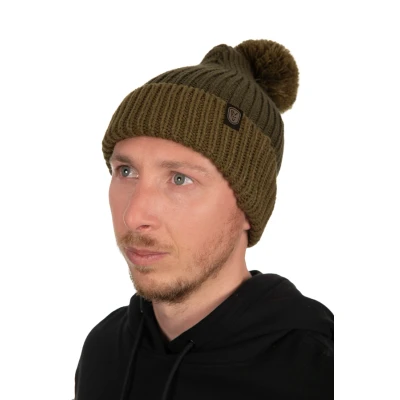 Abbildung von Fox Heavy Knit Bobble Angelmütze