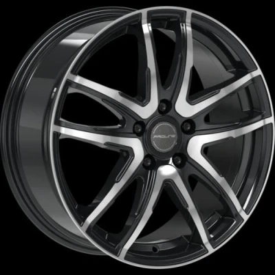 Abbildung von PROLINE 4 loch 18Zoll 100mm Alufelge PXV Matt Schwarz frontpoliert 03916808 Felge 7.50Zoll 38mm 63.30mm