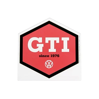 Abbildung von BRISA VW Collection Volkswagen Polycarbonat EIS Kratzer Scheiben Schaber Reif Schnee Entferner Winter Auto Zubehör im GTI Design (Hexagon/Rot)