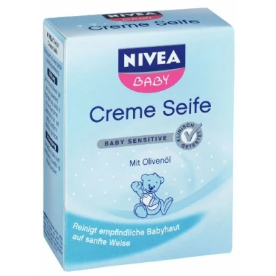 Abbildung von Nivea Baby Cremeseife, 100 g, 5er Pack (5 x g)