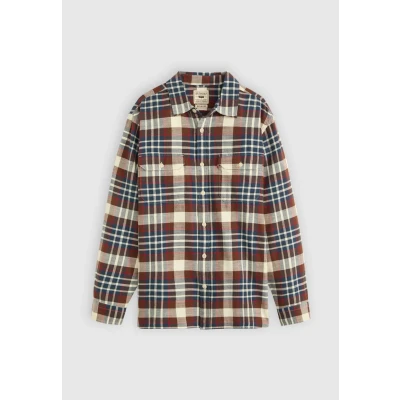 Abbildung von Levi&#039;s Jackson Worker Overshirt Hemd, Herren, Größe: Large, Lorcan wild road
