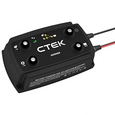 Abbildung von CTEK D250SE, 20A, Batterieladegerät 12V Für Starter Und Servicebatterien In Wohnmobil, LKW 4x4, Solar Autobatterie , Lithium Ionen Kompatibel Mit Intelligenter Lichtmaschine