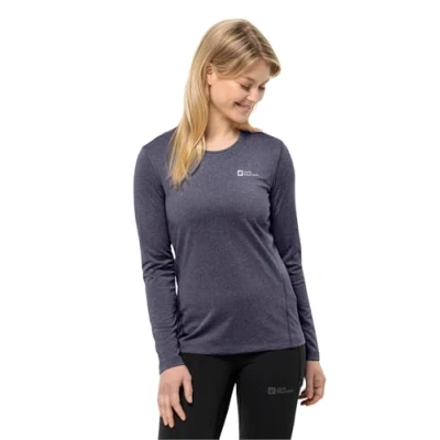 Abbildung von Jack Wolfskin SKY Thermal Langarmshirt, Damen, Größe: XS, Graphite