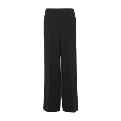 Abbildung von s.Oliver WIDE AUS Twill MIT Elastischem BUND Stoffhose, Damen, Größe: 32, Schwarz