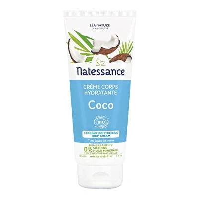 Abbildung von Natessance Feuchtigkeitscreme für den Körper Körperpflege zertifiziert Bio Cosmos Organic Tube 100% pflanzlich, 200 ml