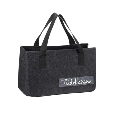 Abbildung von MC Trend faltbare Filztasche mit lustigen Sprüchen aus 3 mm starkem Filz praktische Tasche zum Einkaufen Shoppen Aufbewahrung Einkaufstasche Shopper Shopping Bag Einkaufskorb Tragetasche (Tüdelkram)