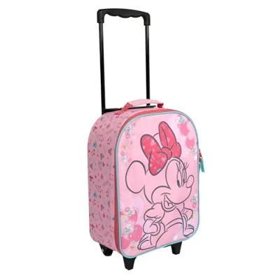 Abbildung von Undercover Minnie Mouse Kinder Trolley geräumiges Hauptfach idealer Reisebegleiter verstellbare und fixierbare Teleskopstange