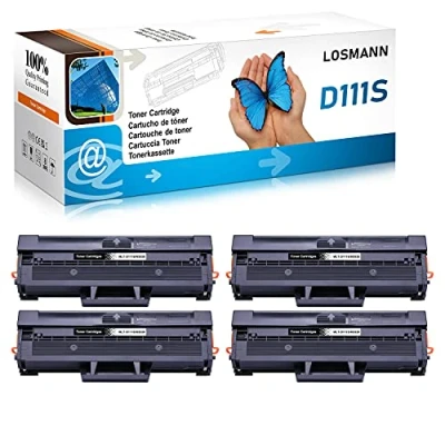 Abbildung von LOSMANN 4x Toner Kompatibel für Samsung MLT D111S M2020 Xpress M2070W M2071FH M2071FW M2071HW M2071 W M2078 M2078F M2078FW M2078W SL M2022 M2022W M2000 Series M2020W M2021