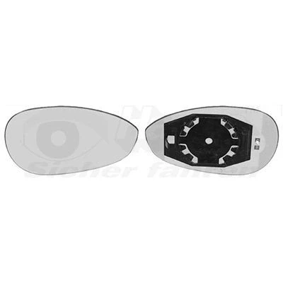 Abbildung von VAN WEZEL 1624838 Außenspiegelglas rechts FIAT: Punto Evo Hatchback, 500 ABARTH: / 595 695 Hatchback