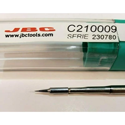 Abbildung von JBC Lötspitze Serie C210, Rundform, C210009/Ø 0,2 mm, gerade C210009 (Lötkartusche Lötpatrone Loetspitze Loetkartusche Loetpatrone T210 A AD2210 2210 C210)