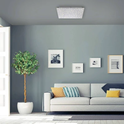 Abbildung von JUST LIGHT LED Deckenleuchte »SPARKLE«, 1 flammig, Leuchtmittel Board fest integriert, CCT über Fernbedienung
