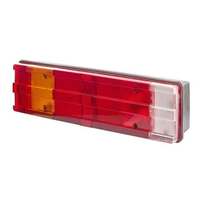 Abbildung von HELLA 2VD 008 204 111 Rückleuchte links P21W, R5W schwarz 12, 24 ohne Glühlampen mit Lampenträger MERCEDES BENZ: Sprinter 3 T Platform/Chassis