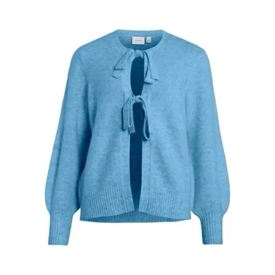 Abbildung von VILA Viellie BOW Strickjacke, Damen, Größe: XS, Blissful blue
