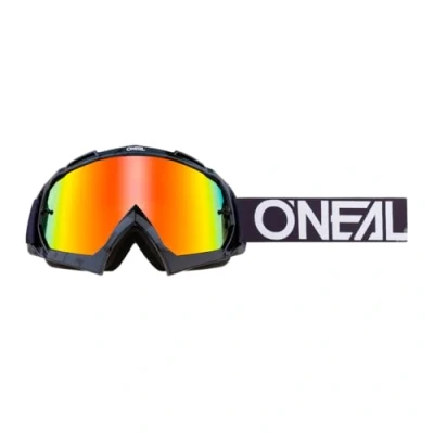 Abbildung von O&#039;NEAL Fahrrad &amp; Motocross Brille MX MTB DH FR Downhill Freeride Hochwertige 1,2 mm 3D Linse für ultimative Klarheit, UV Schutz B 10 Goggle Erwachsene Unisex Schwarz Weiß One Size