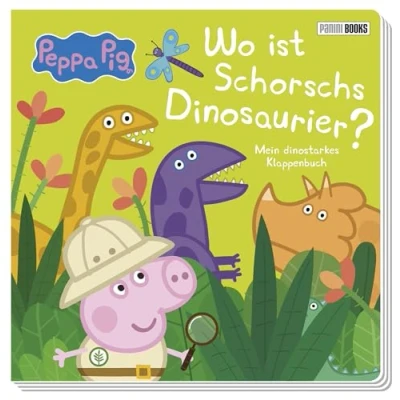 Abbildung von Peppa Pig: Wo ist Schorschs Dinosaurier? Mein dinostarkes Klappenbuch: Pappbilderbuch mit Klappen