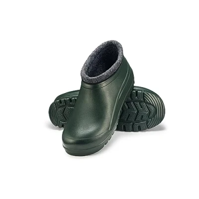 Abbildung von ESTRO Gummistiefel Gefüttert Herren Clogs Regenstiefel Gefütterte Winter Regenschuhe K042 (41 EU, Dunkelgrün)