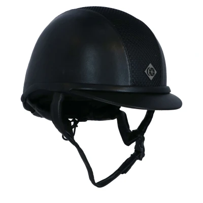 Abbildung von Charles Owen Reithelm AYR8 PLUS Leather Look Schwarz 56cm Agradi.deVerkauft von Agradi