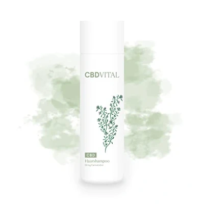 Abbildung von CBD Haarshampoo Mit 50mg Cannabidiol Bio Naturkosmetik 100% vegan für normale und irritierte Kopfhaut Geeignet Herren &amp; Damen Thymianextrakt Zink 50 mg CBDVITAL