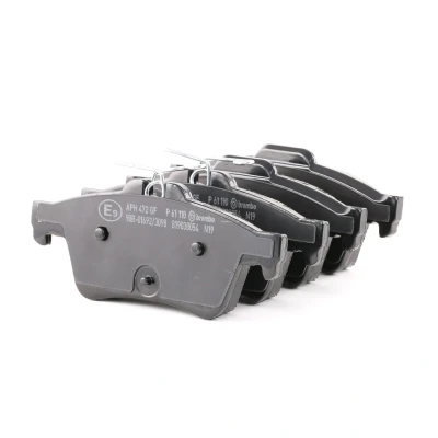 Abbildung von BREMBO P 61 110 Bremsbelagsatz exkl. Verschleißwarnkontakt ohne Zubehör PEUGEOT: 508 I Saloon, SW Box Body / Estate,