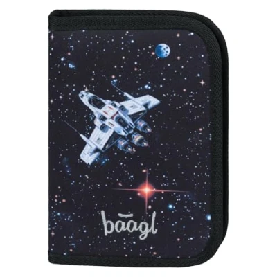 Abbildung von Baagl Federmäppchen für Jungen Schüleretui, Federtasche, Federmappe Schreibwaren Etui, Federpenal, Schulmäppchen (Pixel Space)