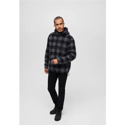 Abbildung von Brandit Fleecepullover, Herren, Größe: 7XL, Black/grey